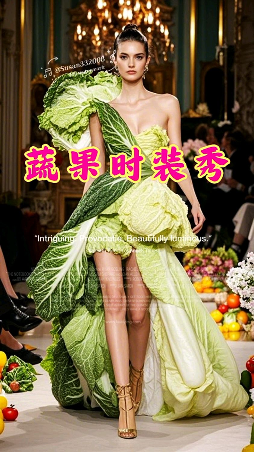 蔬果跨界时装秀!这波创意简直泰酷辣,这是什么神仙脑洞,绝绝子