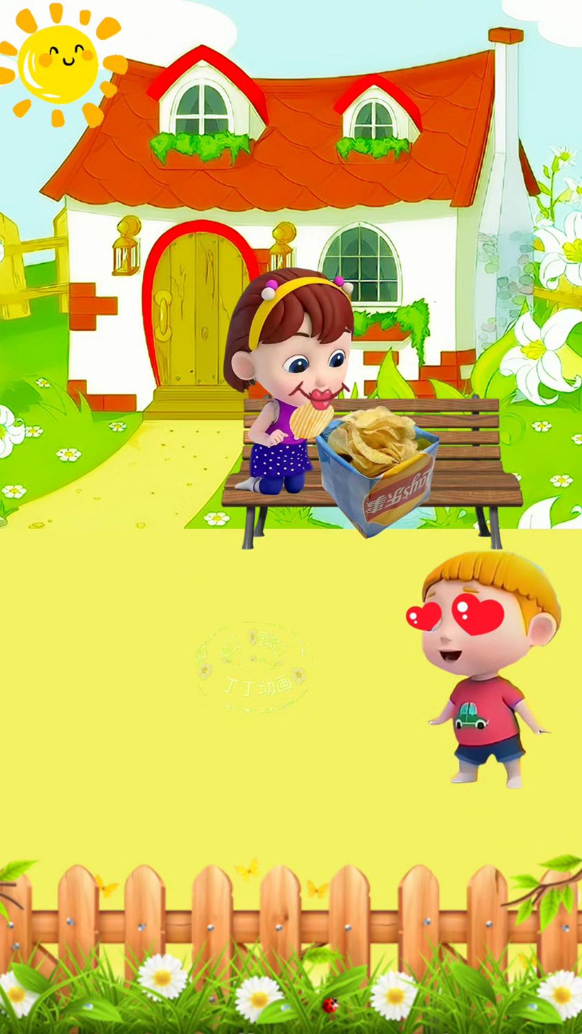 小小强被薯片吃完了#儿童动画 #小朋友都爱看