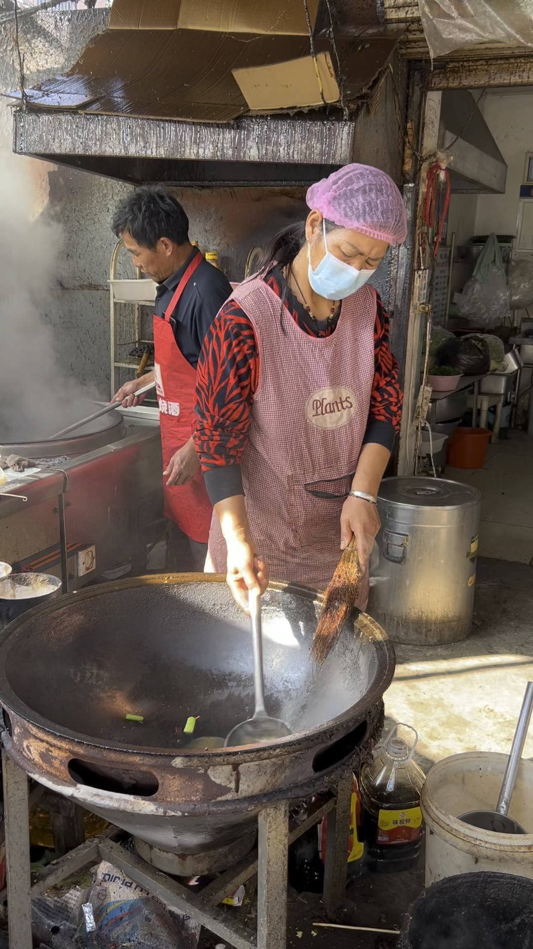 山东农村自助餐炒菜