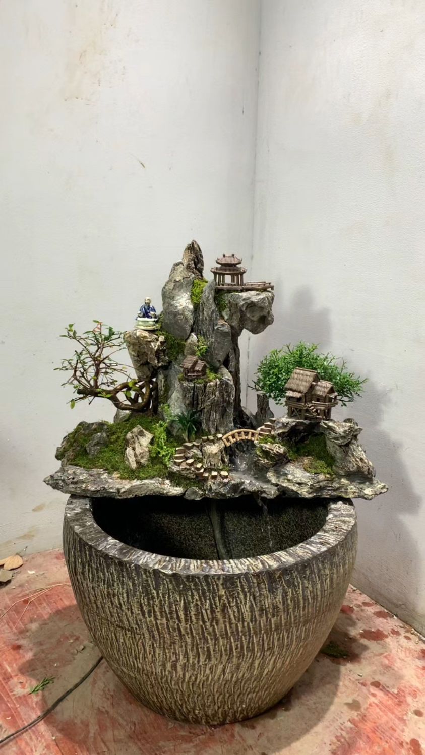 鱼缸上的景色美不胜收