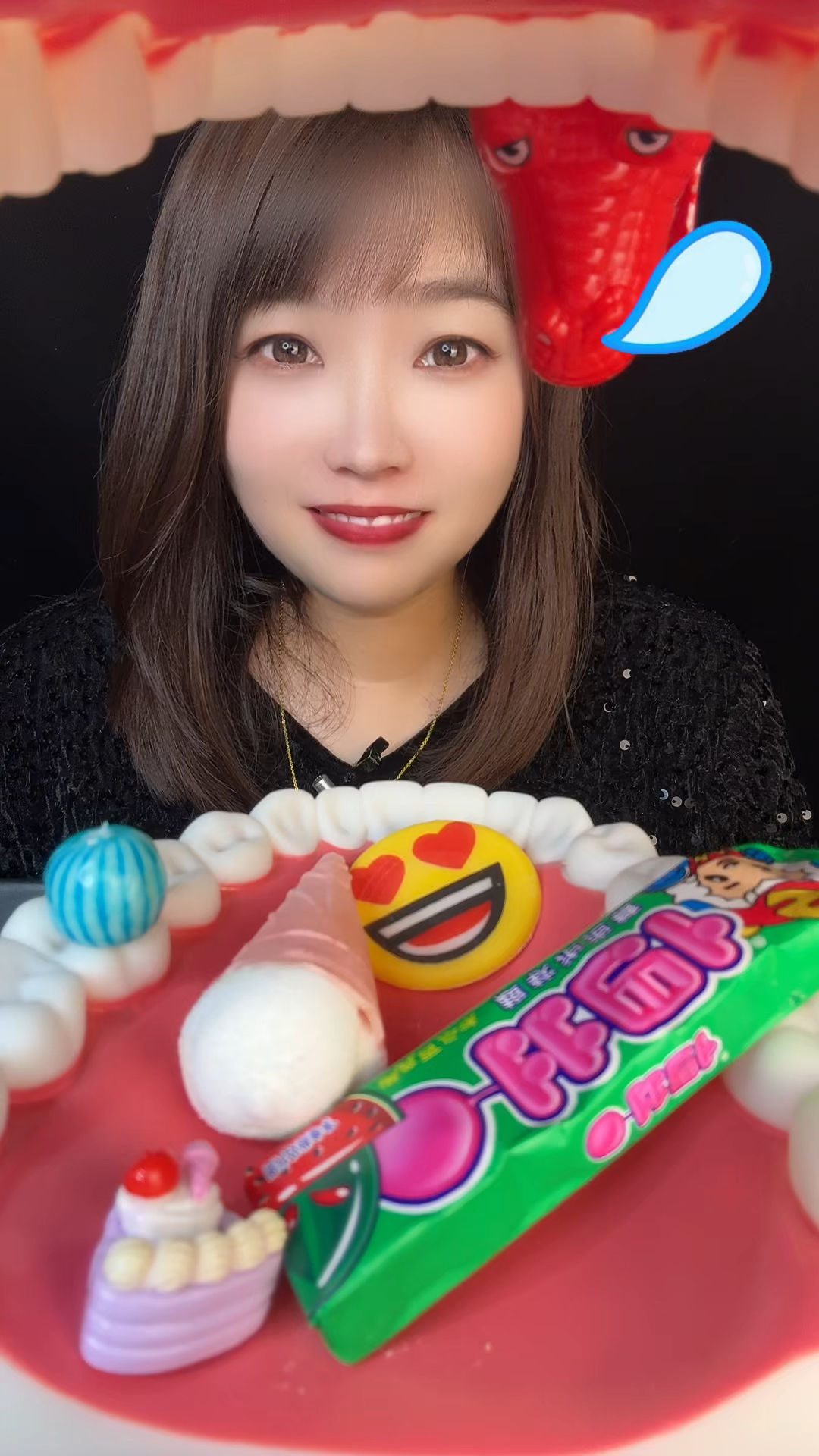 表情包巧克力美食小剧场小蛋糕