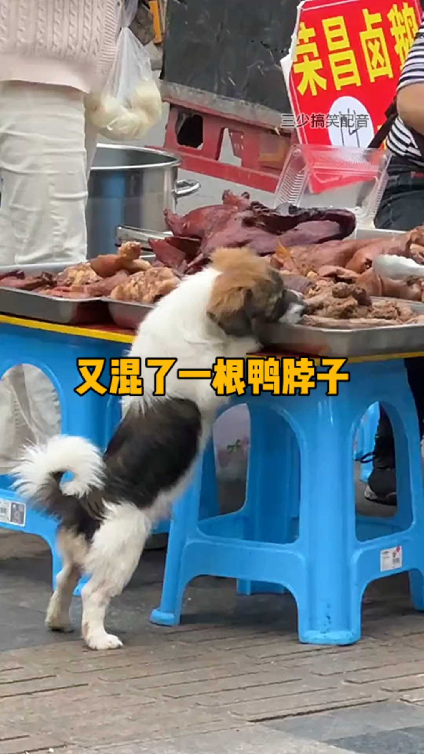 又混了一根鸭脖子