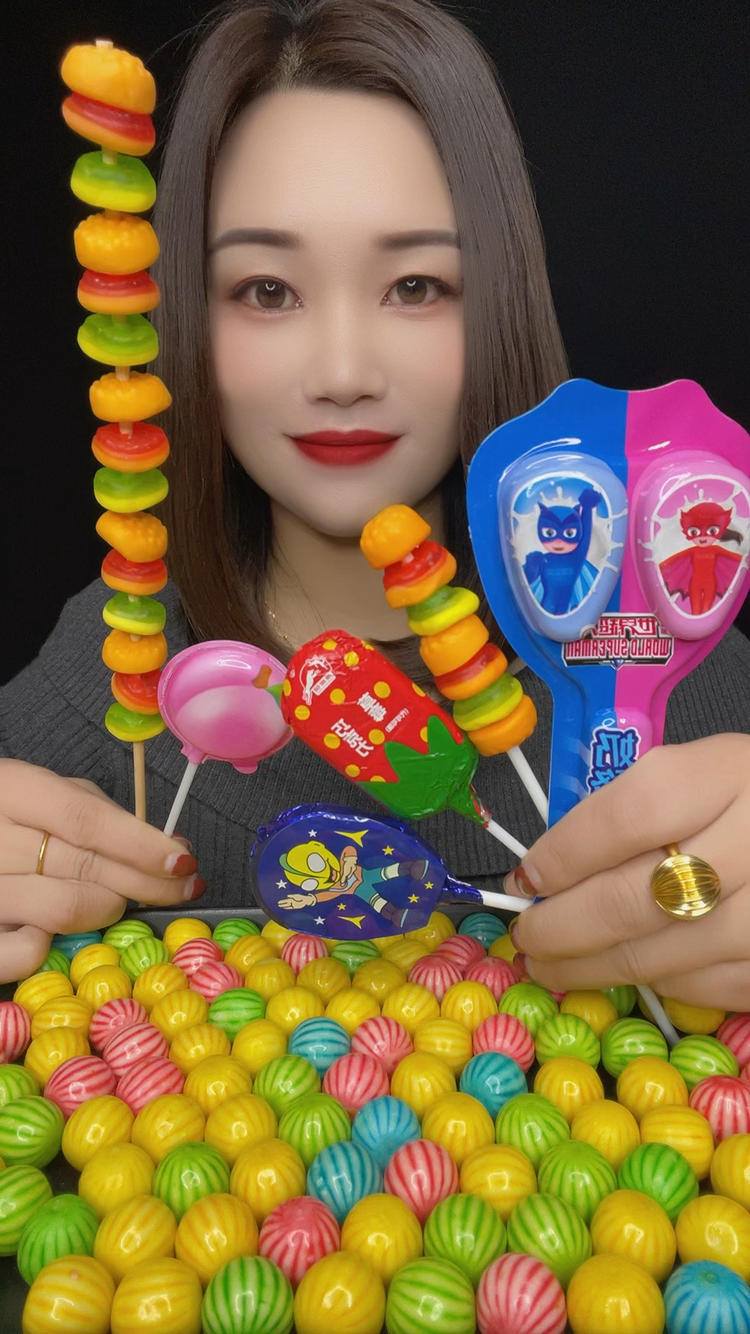 今天吃奶酪棒 汉堡串串糖果