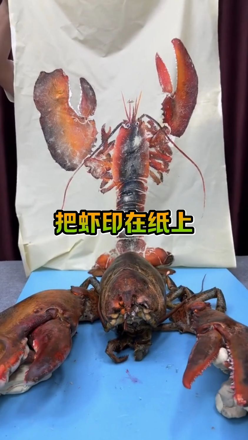 把鱼印在纸上的艺术你们见过没有#艺术#非物质文化遗产#科普