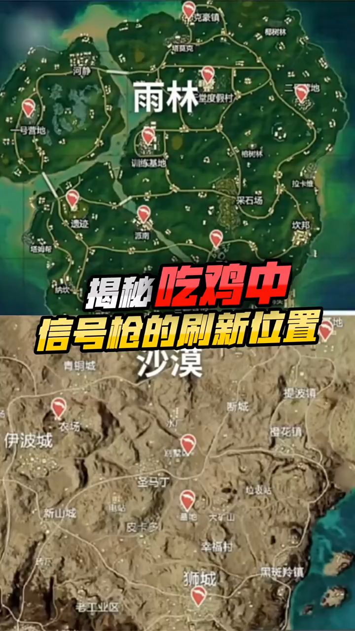 揭秘:吃鸡中信号枪的刷新位置,你知道吗?