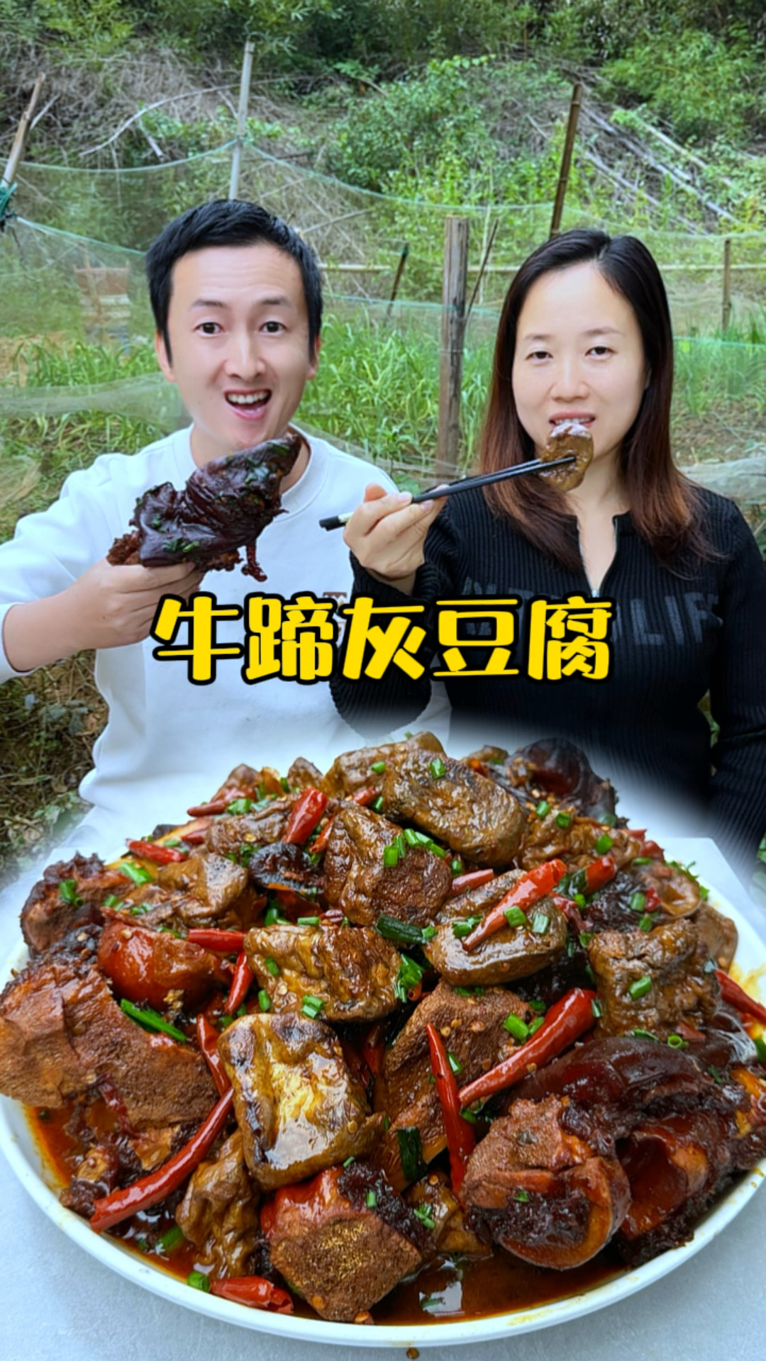 听说牛蹄用自己做的灰豆腐焖出来会特别好吃,今天就来试一下