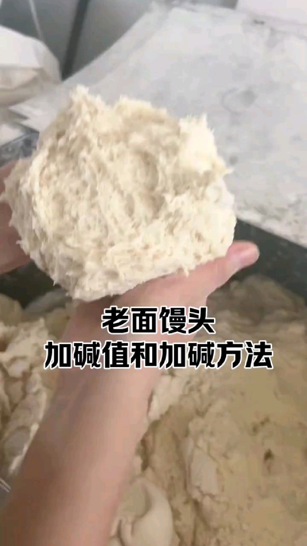 加碱技巧和比例老面馒头