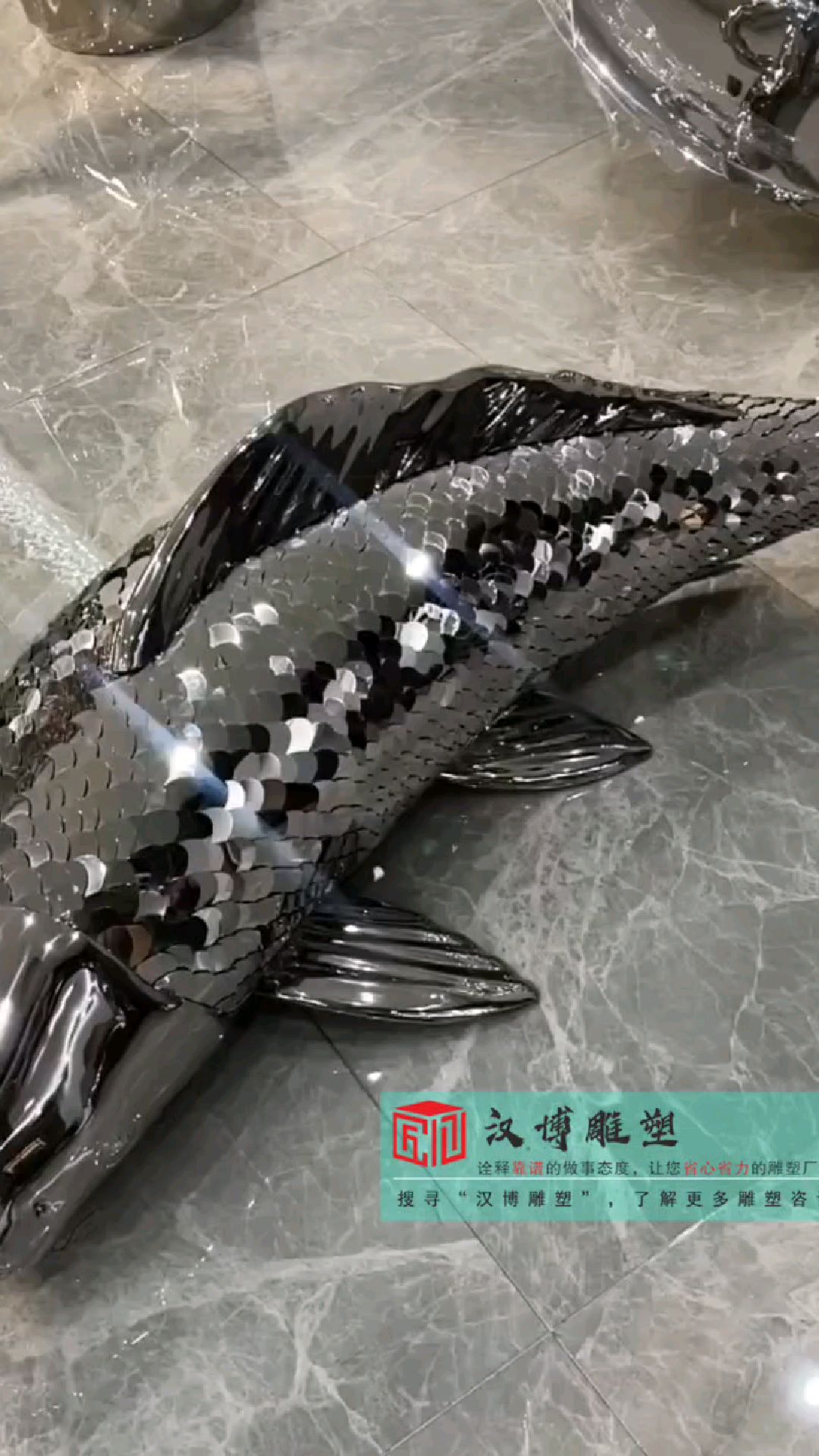 园林景观雕塑,城市广场不锈钢鲤鱼雕塑定制,不锈钢镜面雕塑公司