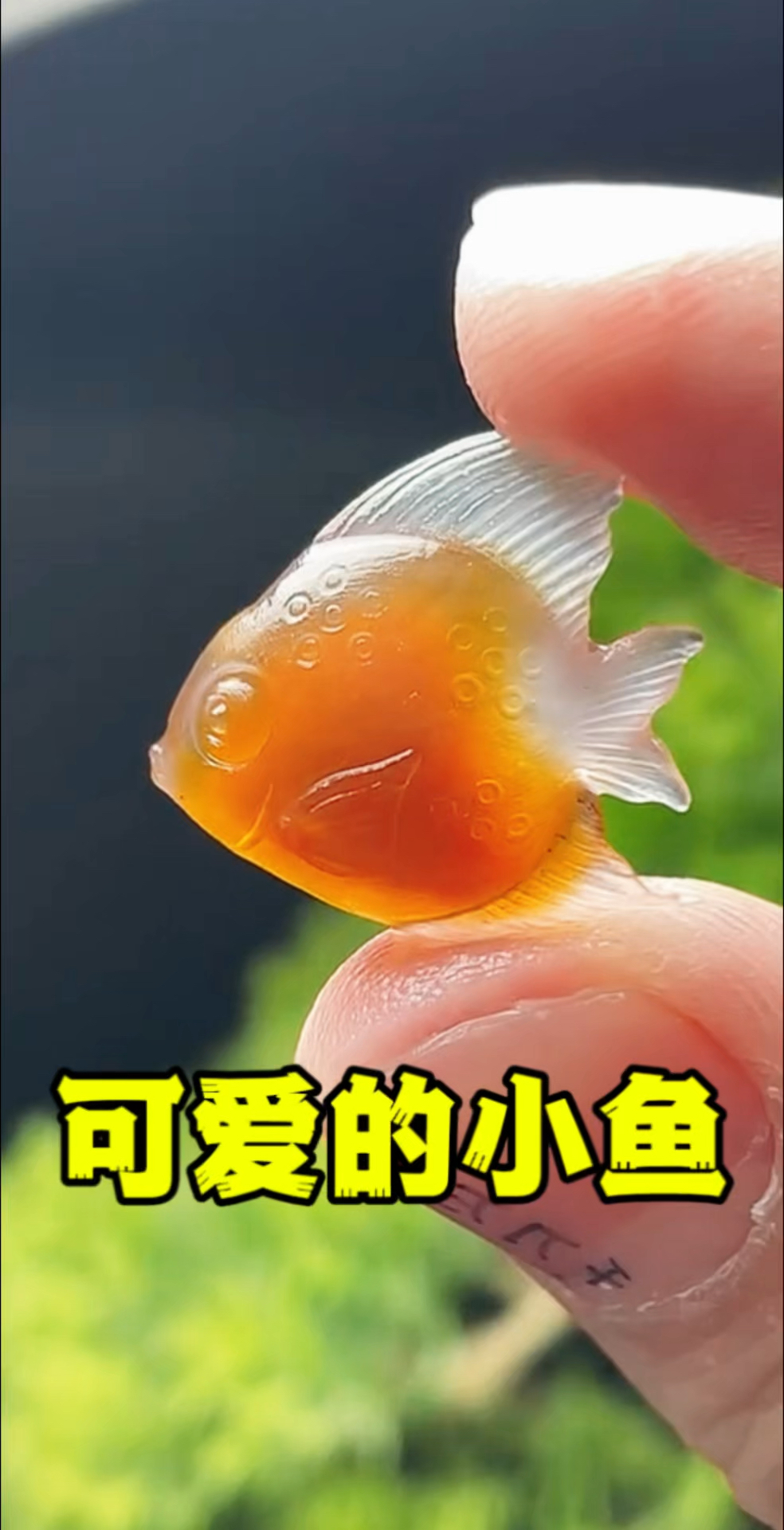 变废为宝,用一个小边角料雕刻的小鱼吊坠