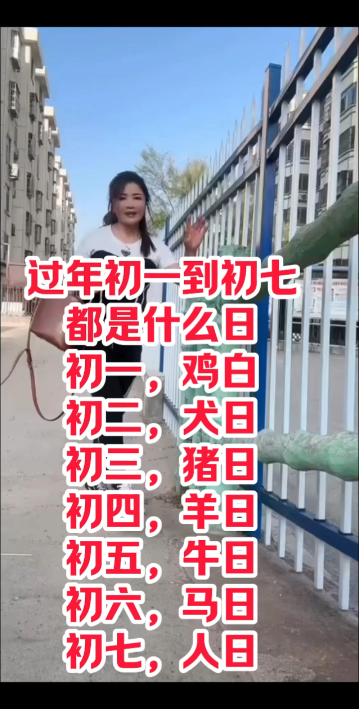 过年初一到初七都是什么日子