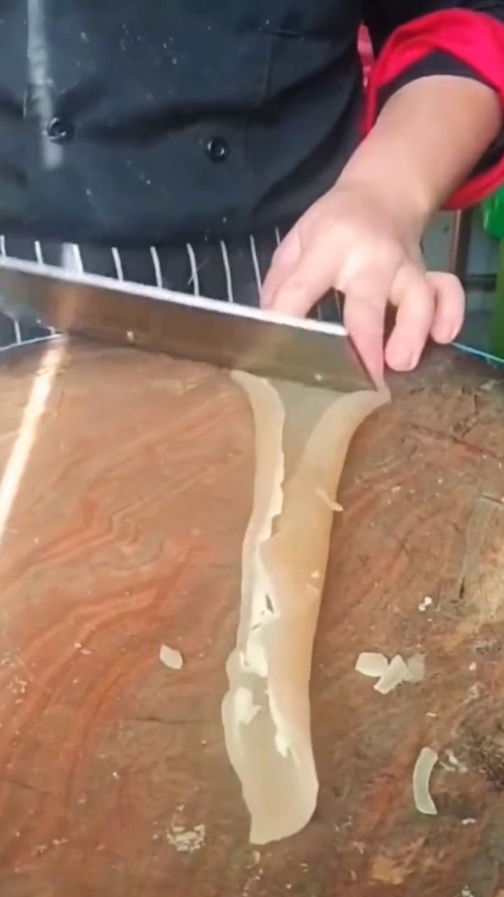 快速改刀肉皮的方法