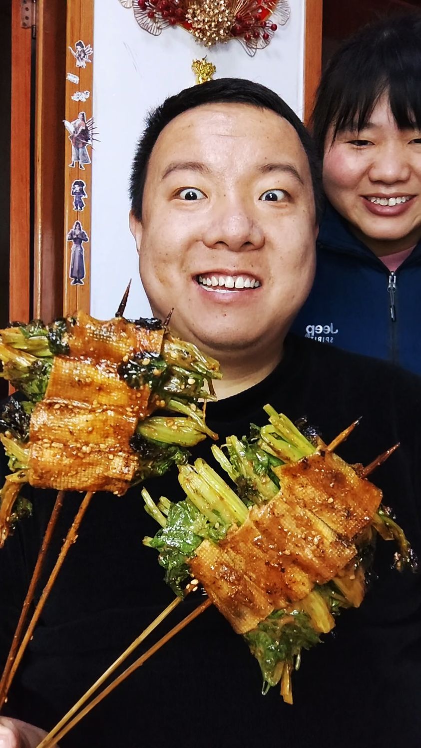 豆皮卷香菜吃上一吃小味嘎嘎香