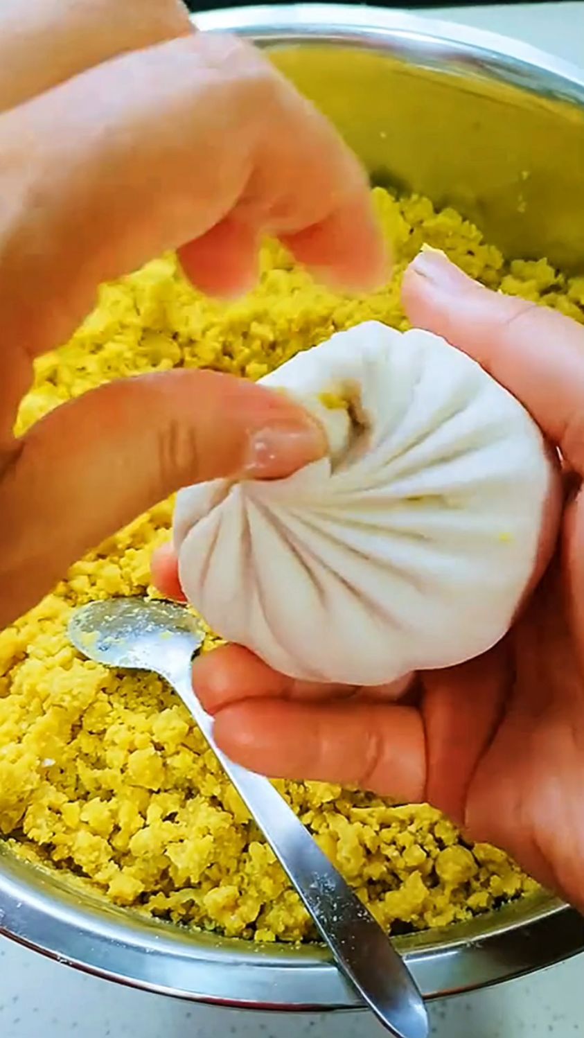 板栗馅的包子这样做出来好看又好吃。