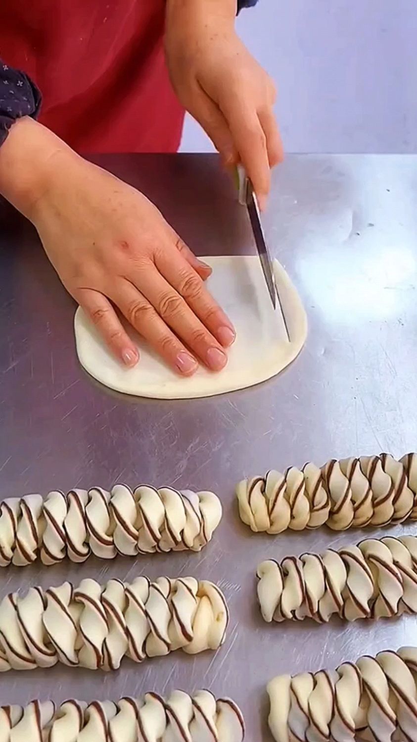 豆沙花卷,的做法