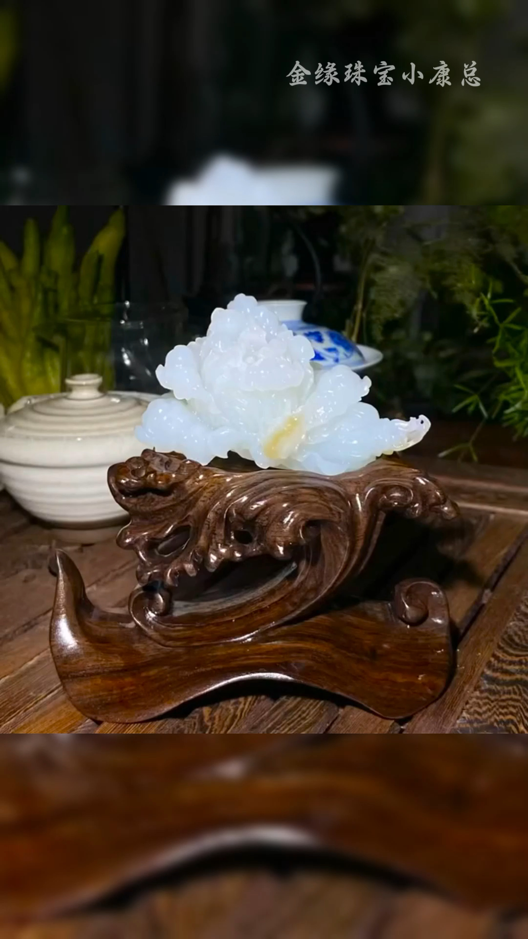 和田玉且末糖白菜摆件聚百财 风吹落叶唯有糖玉不负秋