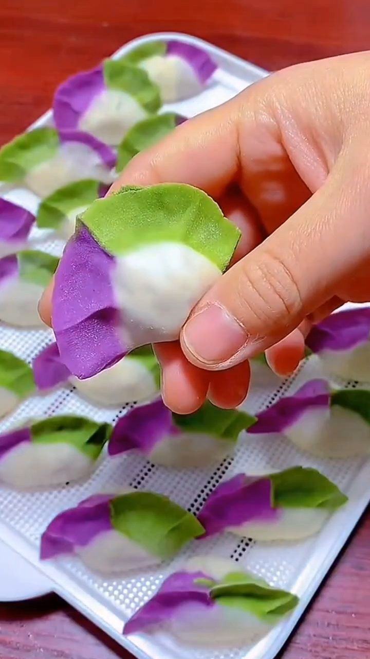 双色饺子的包法来了