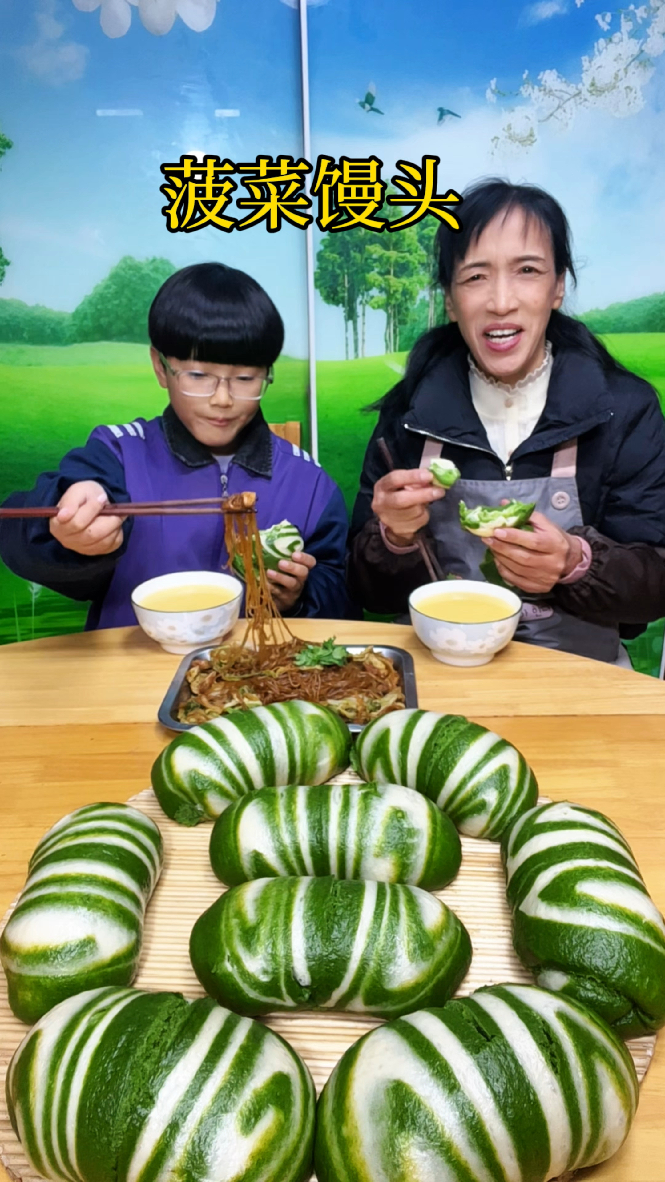 如果孩子不爱吃蔬菜,那你就来试试这个菠菜汁蒸馒头好看又营养