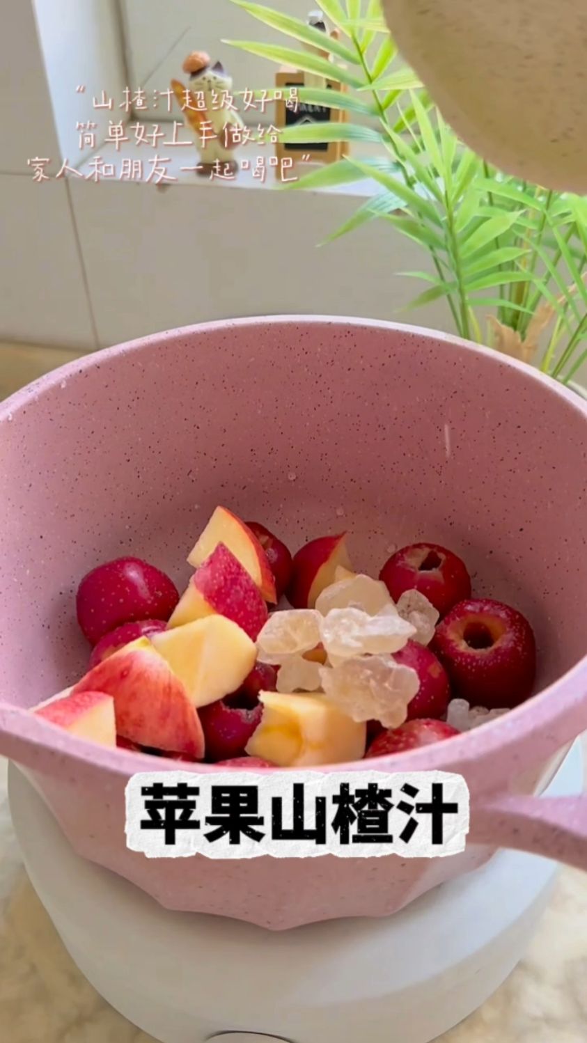 没喝过的,一定要试试这个苹果山楂汁,星级饭店同款