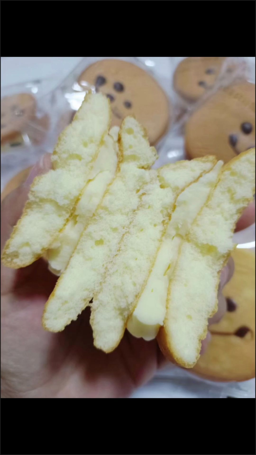 笑脸蛋糕娃娃头硬奶油蛋糕娃娃脸笑脸娃娃童年蛋糕传统老式夹心怀