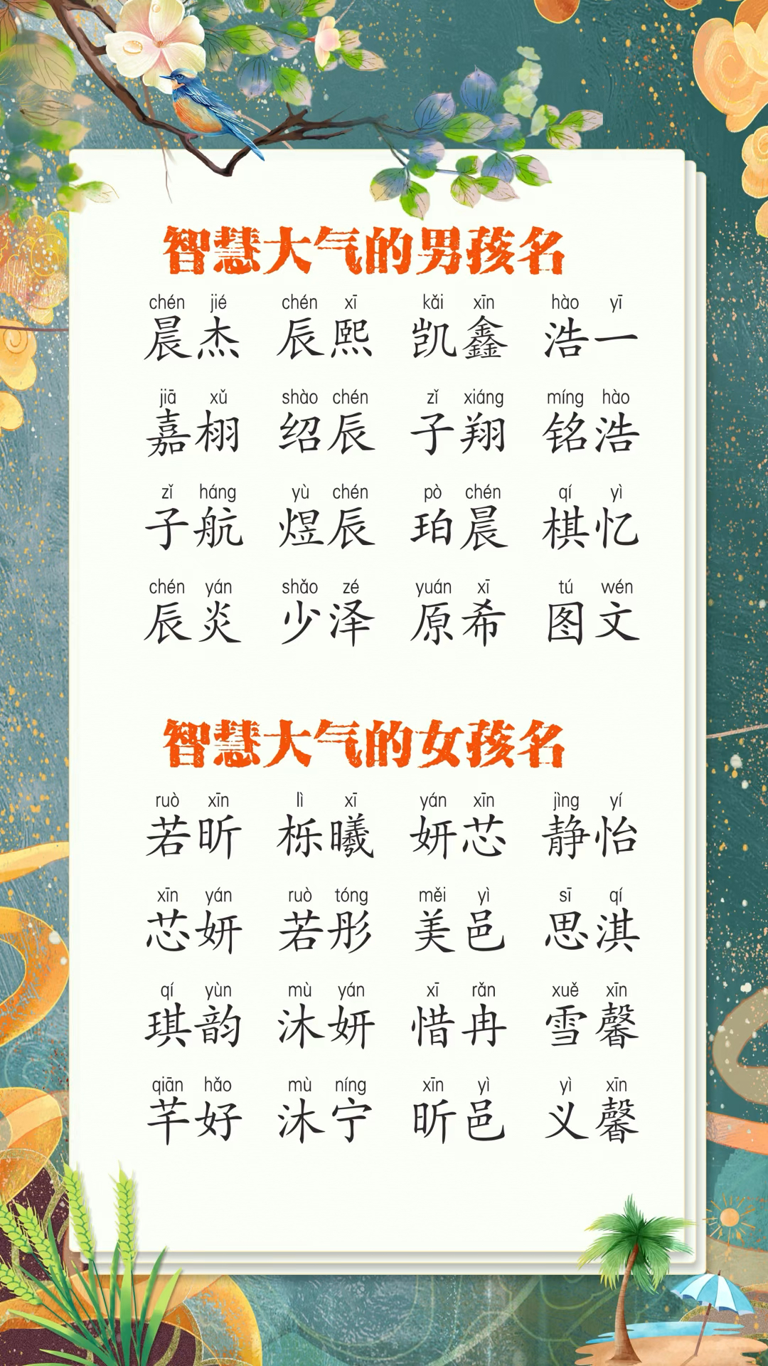 大气有智慧的男孩名字大全2025年小宝宝好听的名字