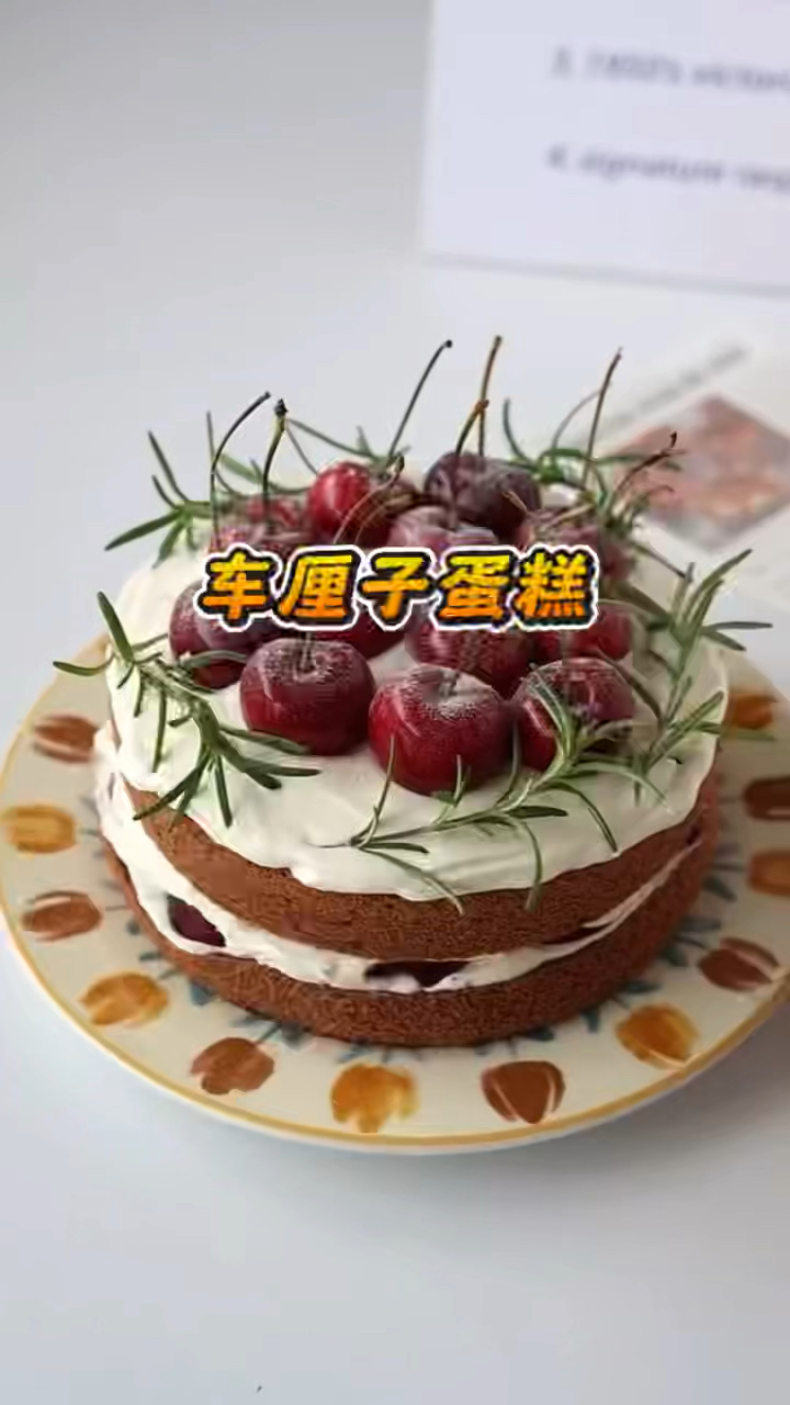 《车厘子蛋糕:车厘子与奶油的美妙邂逅,双层蛋糕带来双倍快乐》
