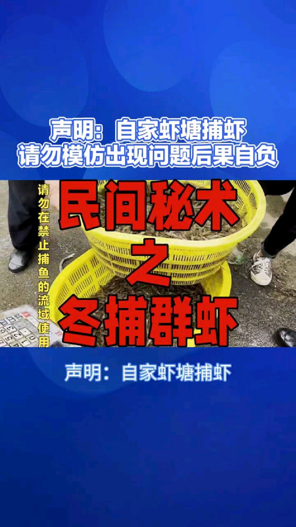 民间秘术,冬捕群虾