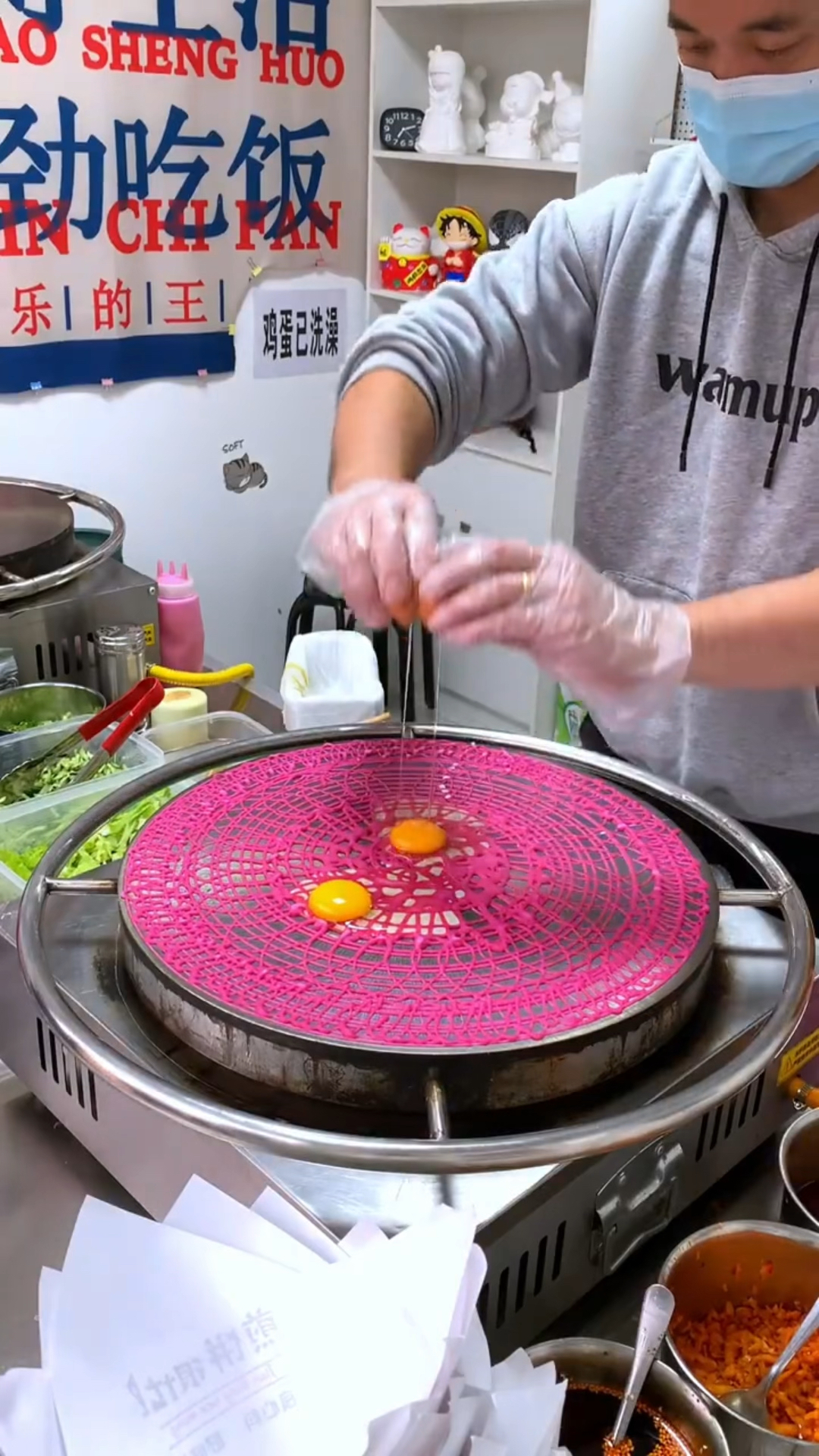 教科书级别的煎饼果子是什么样的?