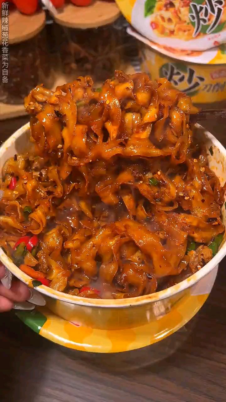 今麦郎炒刀削面好好吃