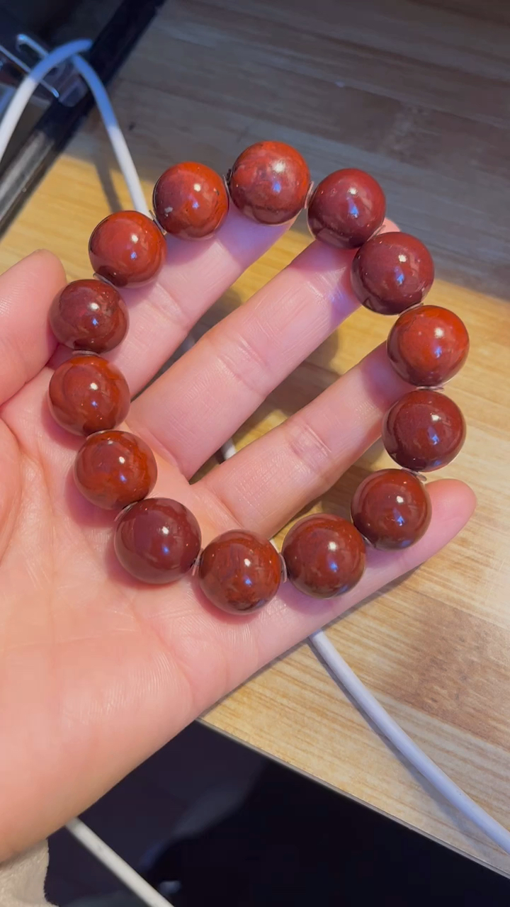 昌化精品朱砂手串