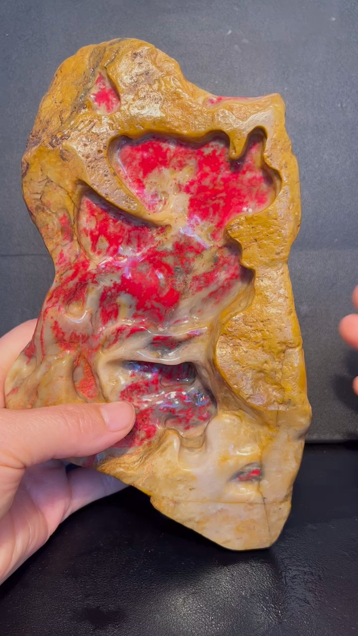 昌化田黄鸡血原石