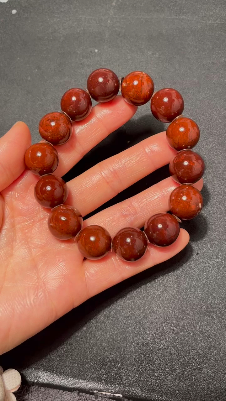 昌化朱砂手串,仅此一个