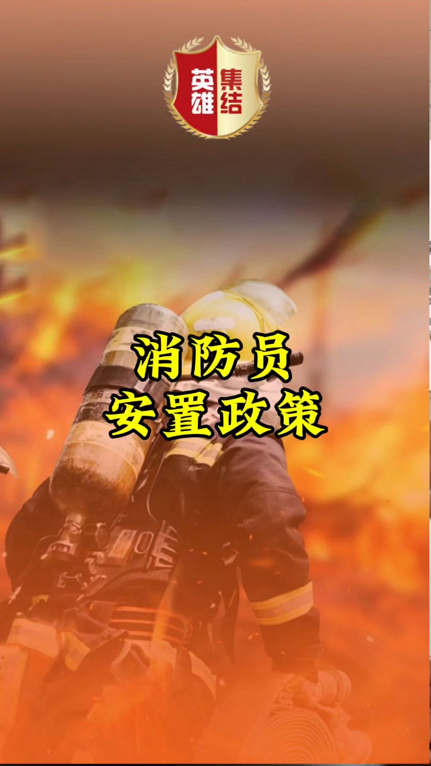 消防员最新安置好消息