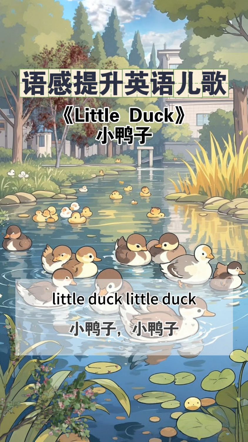 《Little Duck》小鸭子英语启蒙儿歌语