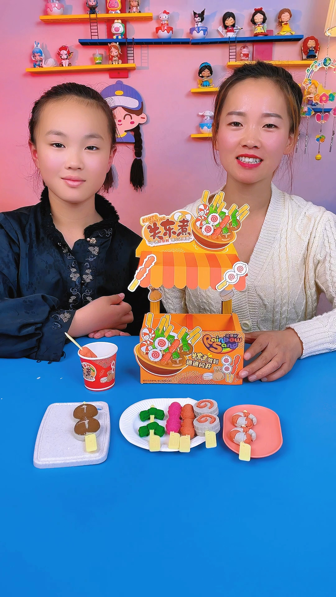 用伦堡沙来做美食了,我和宸宸做的关东煮都太好看了