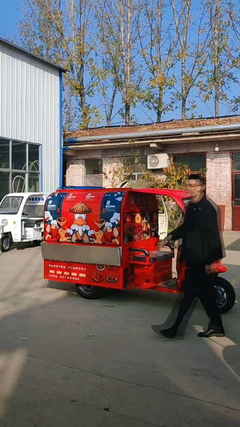 鸭货卤味三轮摆摊车小吃车