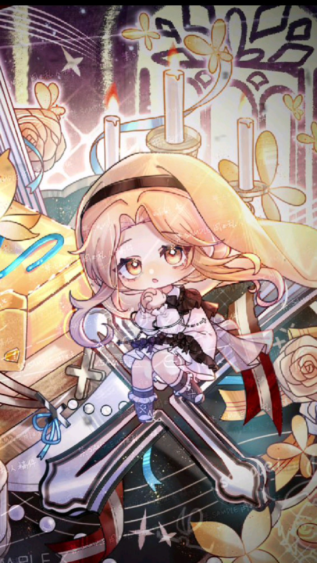 画了教堂蛋糕QQ人!#绘画##Q版##OC#