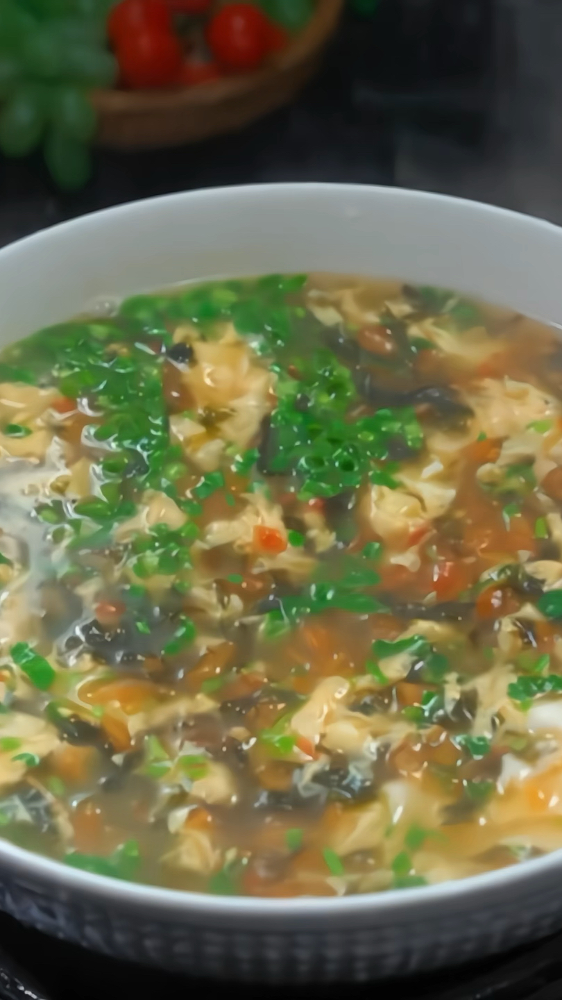 妈呀,这个番茄紫菜蛋花汤太鲜美了!