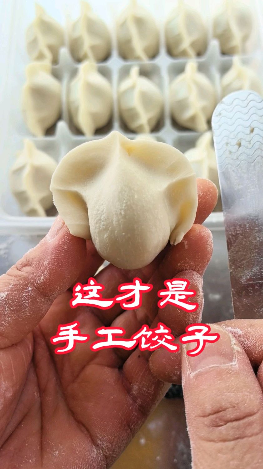 这才是手工饺子!