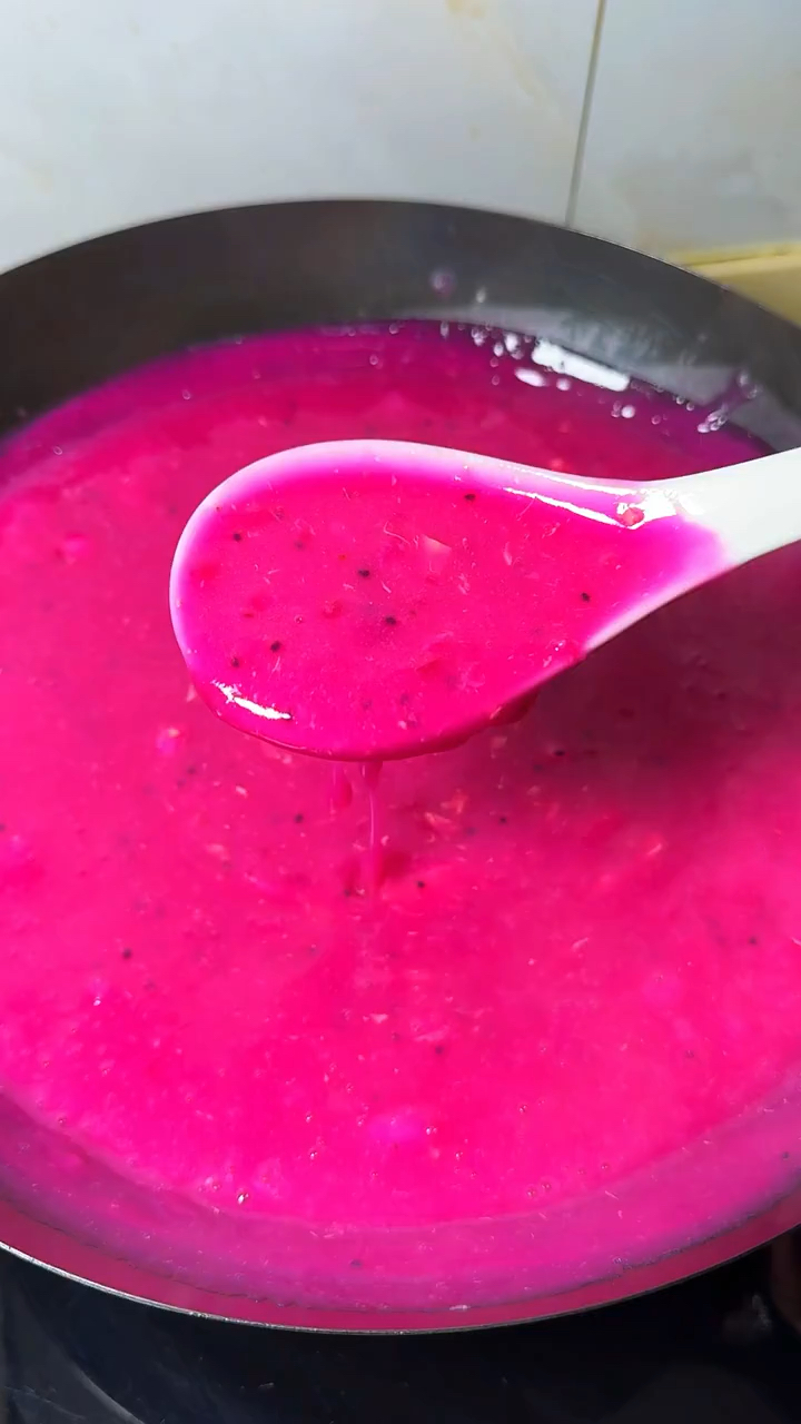 火龙果面糊鸡蛋汤做法