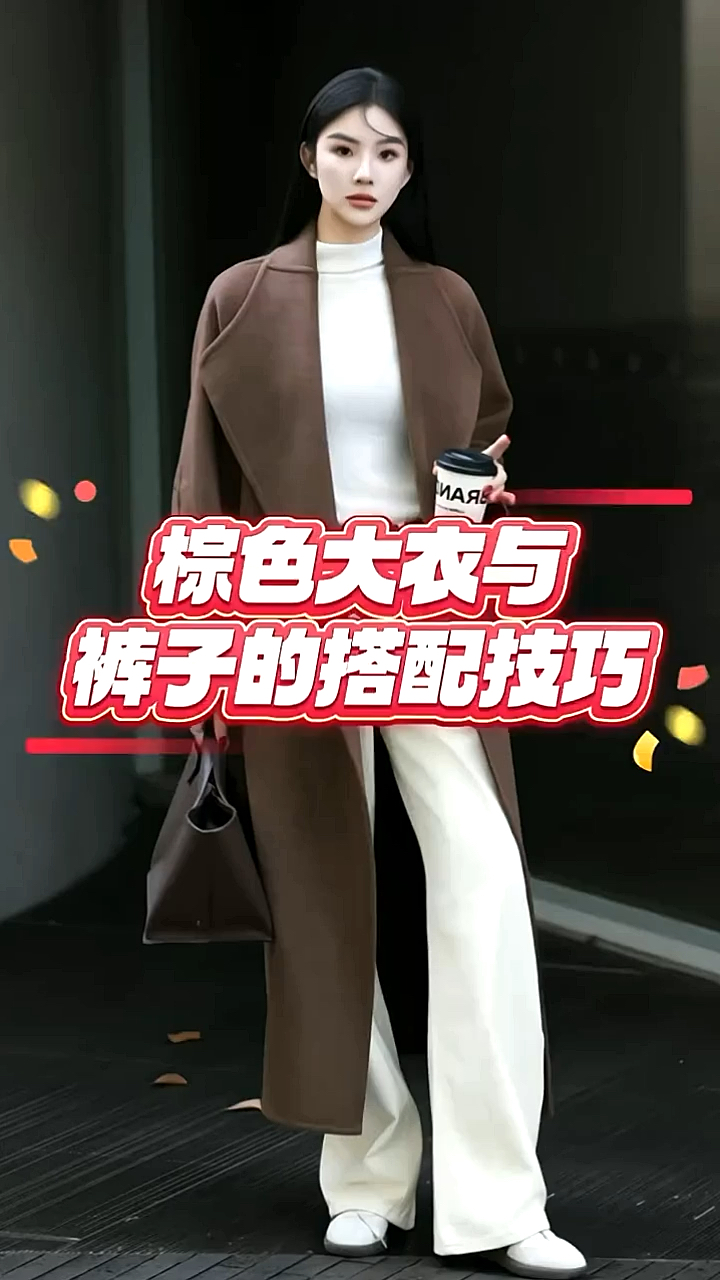 惊艳眼球!棕色大衣与裤子的搭配秘籍大公开!