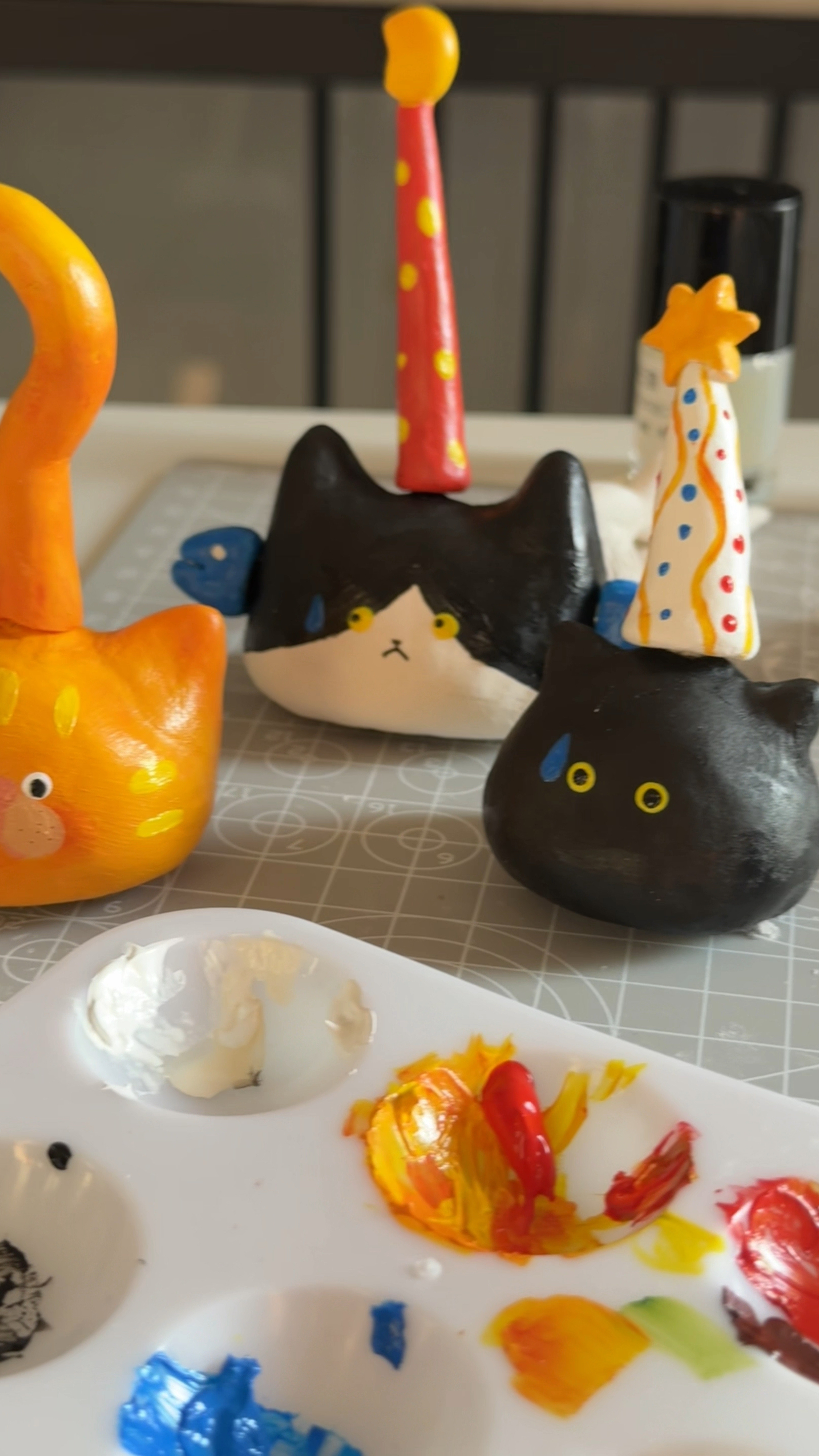 石塑粘土灵感小猫