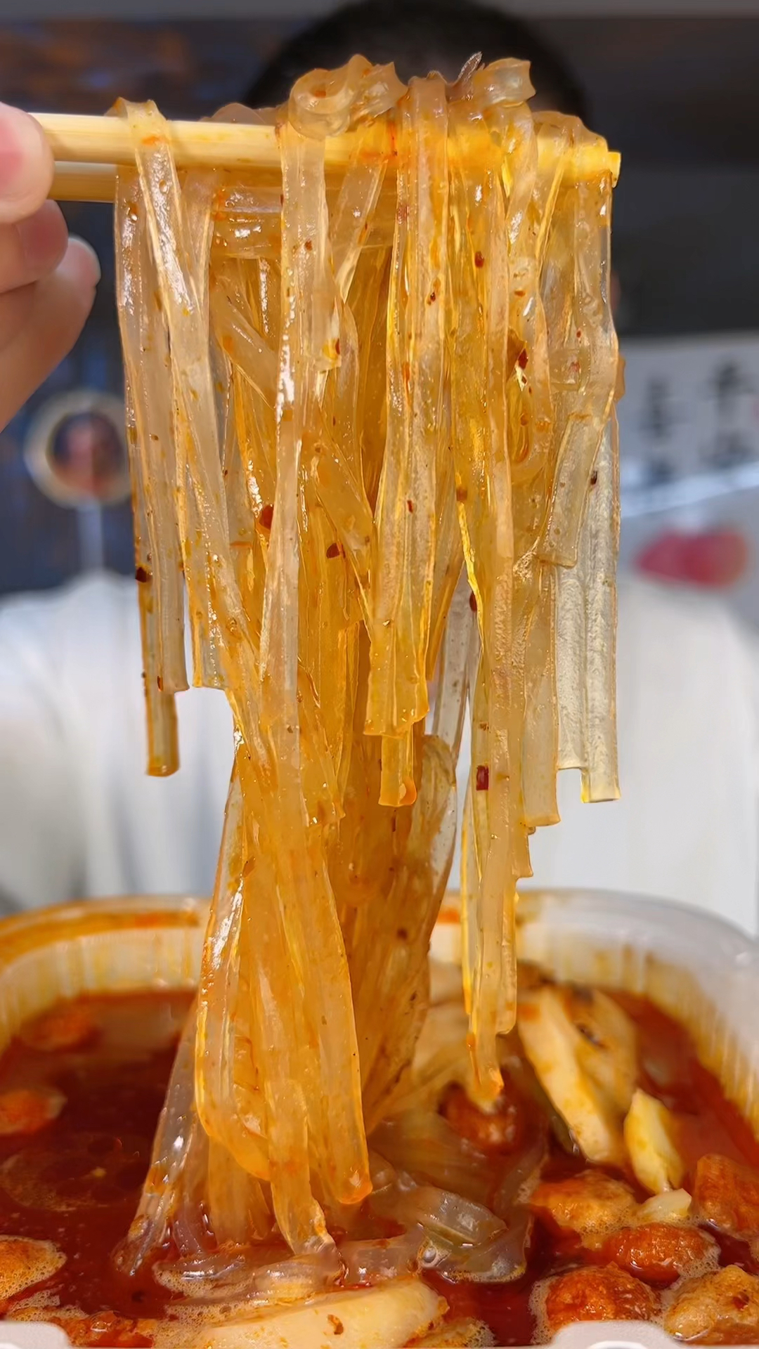 周末吃的冒菜火锅