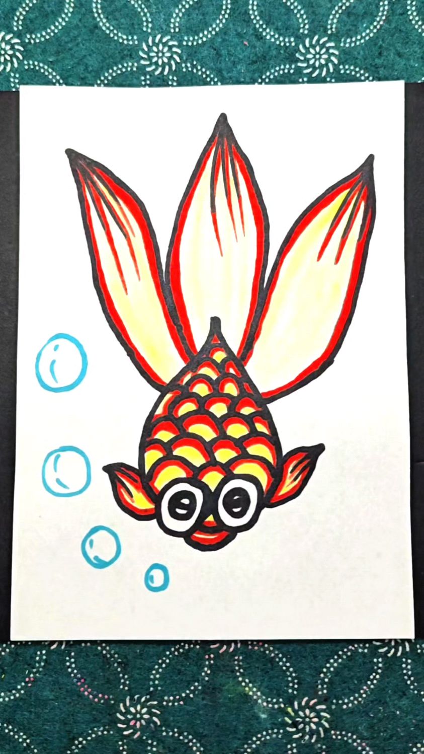 小金鱼简笔画教程