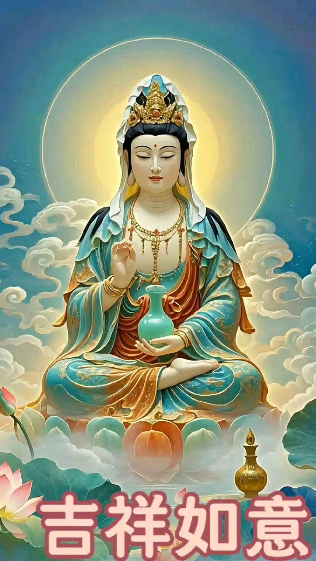 见者吉祥如意 一帆风顺