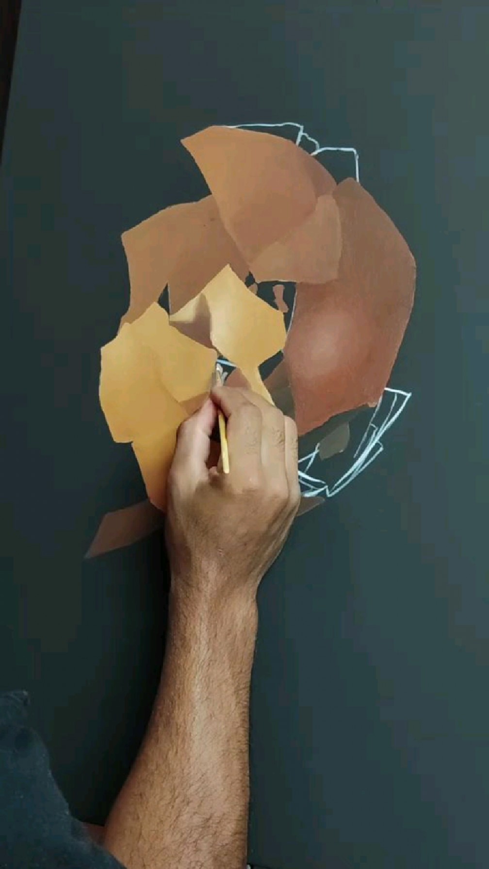 这破碎的鸡蛋画得十分的逼真