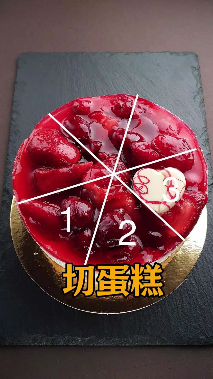 切蛋糕的正确方式