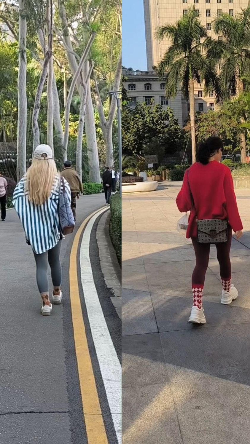 同样鲨鱼裤加短袜子外穿,有人好看有人土,问题出在哪儿呢?