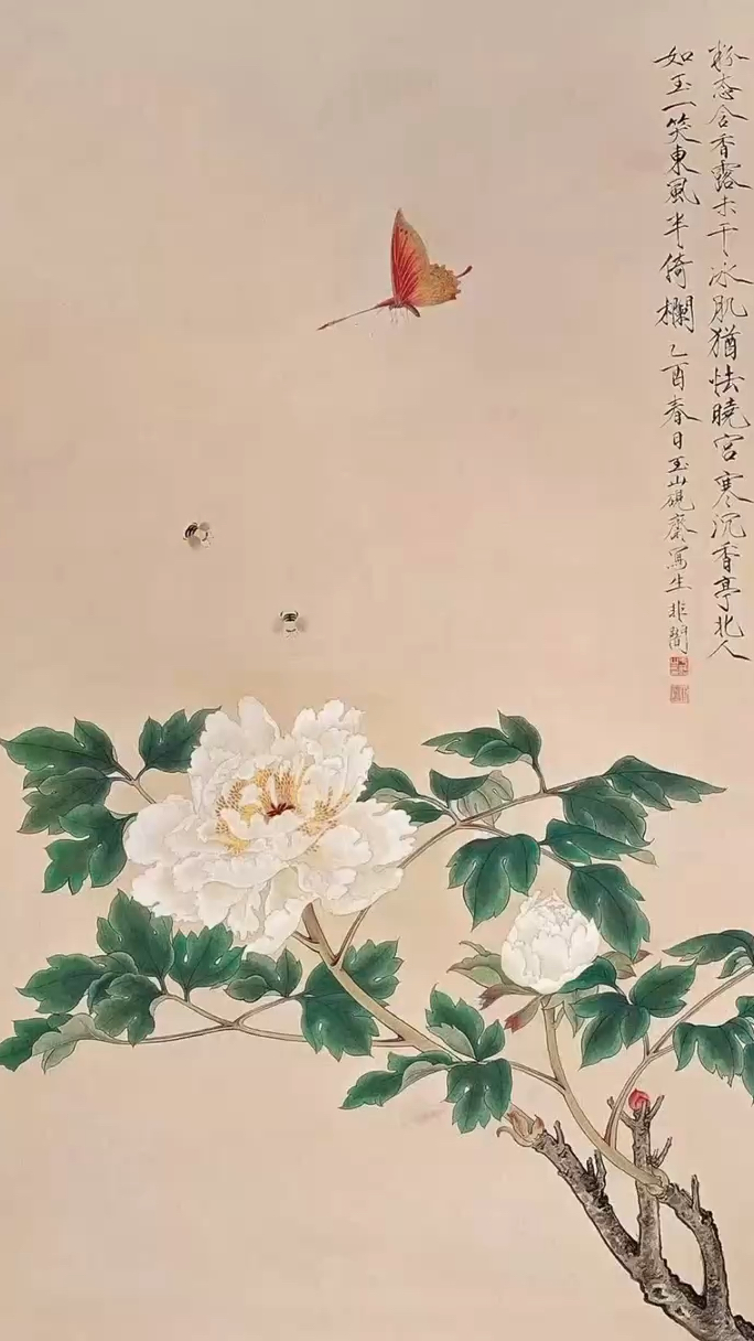 田世光、于非闇先生工笔花鸟画作品分享。@画家陈静儿