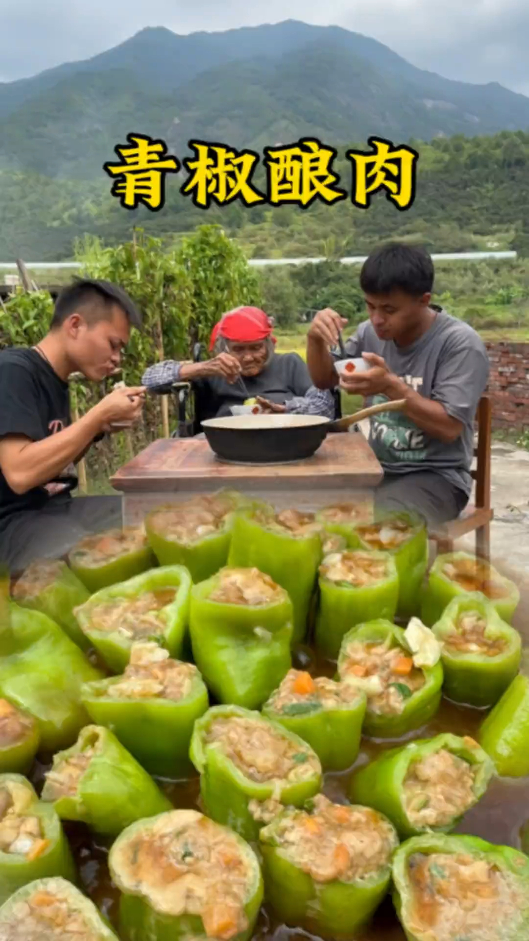 青椒酿肉不愧是下饭菜肉质鲜嫩多汁太下饭了