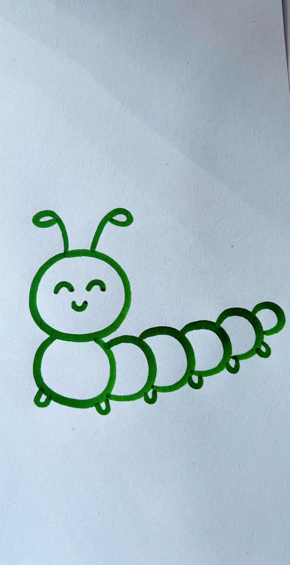 毛毛虫这样画,一看就会